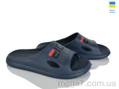 Шлепки, Rai shoes оптом С80 синій