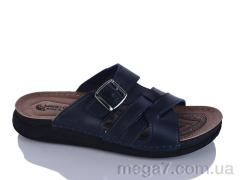 Шлепки, Oscar оптом 01-18 синій к.