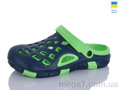 Кроксы, SANLIN 2 оптом 308 зелено-т.синій