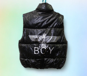 Жилетки детские (черный) оптом 83507241 166-3