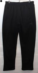 Спортивные штаны мужские на флисе (черный) оптом 60159278 01-4