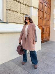 Пальто жіночі БАТАЛ оптом FASHION COTTON