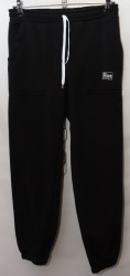 Спортивные штаны женские  на флисе (black) оптом 31458076 04-63