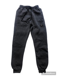 Спортивные штаны мужские на флисе (серый) оптом 37568409 14-65