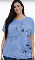 Футболки женские БАТАЛ оптом 87190325 26013-113