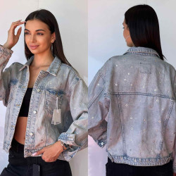 Куртки джинсовые женские I8DENIM оптом 05634179 9879-123