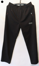 Спортивные штаны мужские БАТАЛ (black) оптом 13295806 07-35