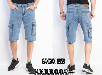 Шорты джинсовые мужские БАТАЛ оптом 98135724 8959-124