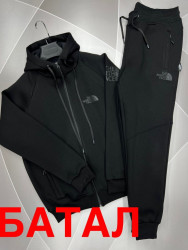 Спортивные костюмы мужские БАТАЛ на флисе (черный) оптом Турция 20395741 05-9