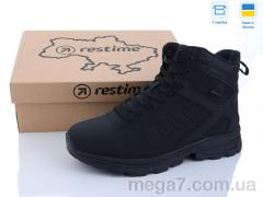 Ботинки, Restime оптом PMZ23508 black