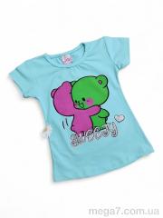 Футболка, Kids-modnik оптом 11029-2 бірюзовий