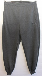 Спортивные штаны  мужские БАТАЛ на флисе (grey) оптом 30591762 02-7