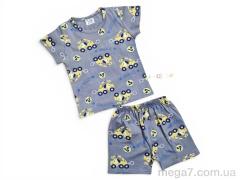 Костюм, Kids-modnik оптом 2619-1 комплект футболка-шорти т.сірий