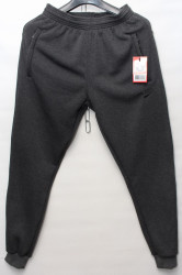 Спортивные штаны мужские на флисе (gray) оптом 91348650 3436-2