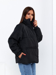 Куртки демисезонные женские (черный) оптом 15493260 381-12