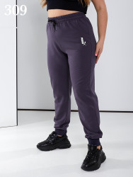 Спортивные штаны женские БАТАЛ (серый) оптом Турция 53487126 309-53