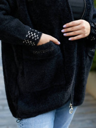 Кофти  жіночі БАТАЛ (чорний) оптом