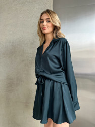 Ночные пижамы женские (темно-зеленый) оптом Soficor 26413057 9021-8