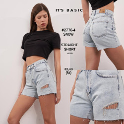 Шорты джинсовые женские ITS BASIC оптом 29840567 2776-4-16