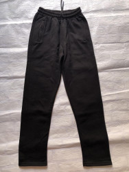 Спортивные штаны мужские с начесом (black) оптом 76918503 01-6