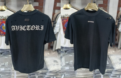 Футболки чоловічі оптом THREE BLACK