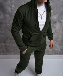 Спортивные костюмы мужские (зеленый) оптом 43167052 11-33