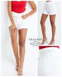 Шорты джинсовые женские CRACPOT оптом 41692753 4522-12