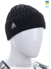 Шапка, Angelica оптом Гармошка отворот Adidas grey