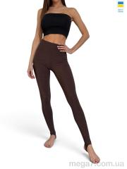 Лосины, Sport style оптом 5373 шоколад з камінцями