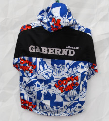 Ветровки подростковые (черный) оптом 35698074 14-92