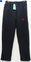Спортивные штаны мужские БАТАЛ на флисе (dark blue) оптом 21304789 7116-43