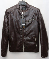 Куртки кожзам мужские FUDIAO (brown) оптом 21903675 1851-98