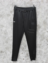 Спортивные штаны мужские (черный) оптом 30192675 QN34-30