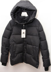 Куртки зимние женские ПОЛУБАТАЛ (black) оптом 74968013 9033-35