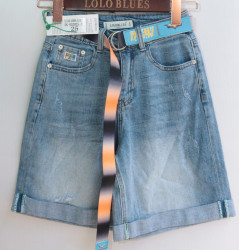 Шорты джинсовые женские LOLOBLUES оптом 34108562 DK002-40