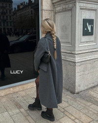 Пальто жіночі (graphite) оптом TM LUCY