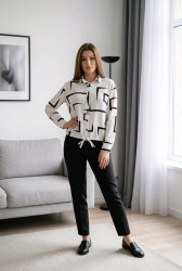 Блузки женские БАТАЛ оптом 41053267 773-48