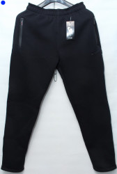 Спортивные штаны мужские на флисе (dark blue) оптом 34168072 111-5