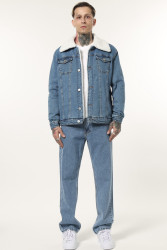 Куртки джинсовые зимние мужские I8DENIM оптом 89430256 575-134