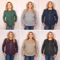 Свитера женские БАТАЛ оптом 47082913 54-24