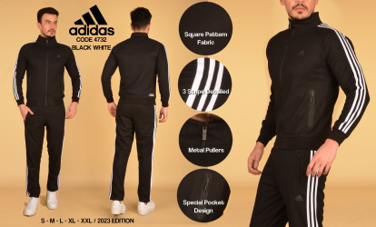 Спортивные костюмы мужские KP (черный) оптом 50813976 4732KP-37