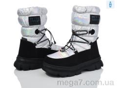 Дутики, Ok Shoes оптом T10797E silver