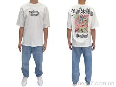 Футболка, I8denim оптом 90553 ekru