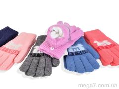 Перчатки, RuBi оптом 2536 (16см) хутро mix