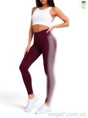 Лосины, Sport style оптом 502531 бордовий