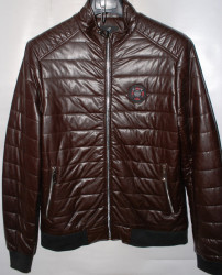 Куртки кожзам мужские FUDIAO (brown) оптом 13564827 806 -48