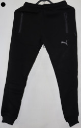 Спортивные штаны подросковые на флисе (black) оптом 76348205 06-63
