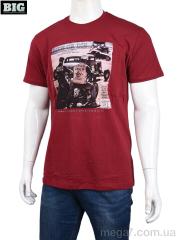 Футболка, BIG оптом 3707-100-2 bordo