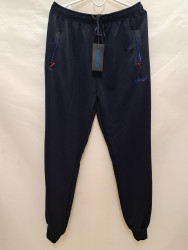 Спортивные штаны мужские БАТАЛ (темно-синий) оптом 97432860 6691-41