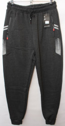 Спортивные штаны мужские на флисе (gray) оптом 95316748 WK7128-8